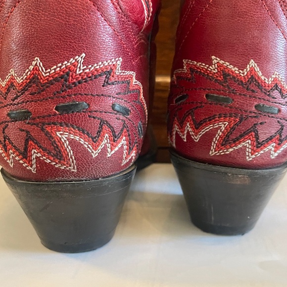 Dan Post Red Cowboy Boots (Sidewinder Style 3455) size 8.5 B - Picture 4 of 12